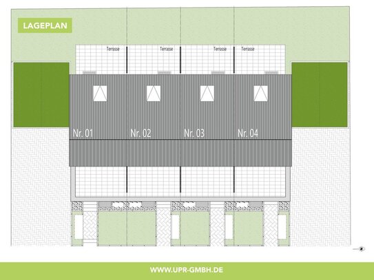 Reihenmittelhaus Pinot mit Garten und sonniger Dachterrasse