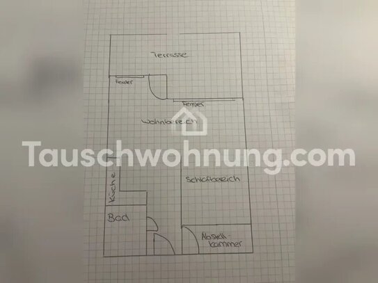 [TAUSCHWOHNUNG] Gemütliche 1 Zimmer Wohnung in Rudow mit Terrasse