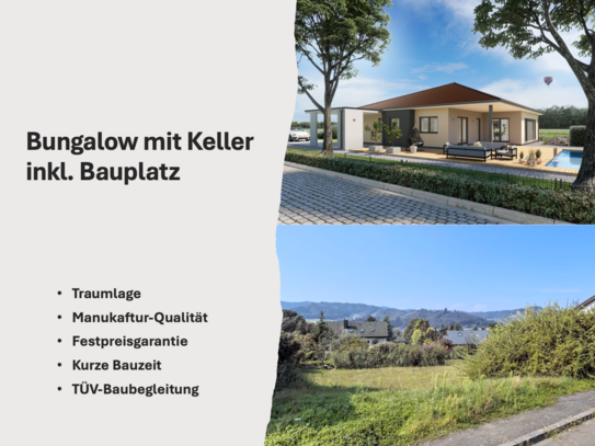 Wohnen in Bestlage - Bungalow inkl. Keller & Bauplatz - 77723 Gengenbach