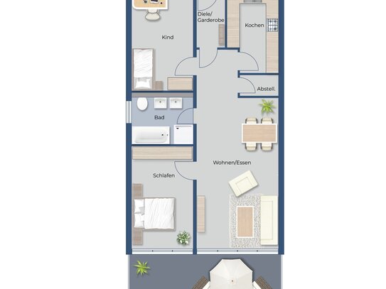 Fronhäuser Terrassen - Modern, schick, ökologisch und zentral-A-01