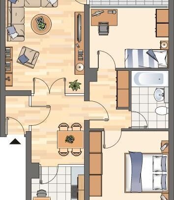 Ab April frei! 3-Zimmer-Wohnung in Holzwickede, am Flughafen im Angebot