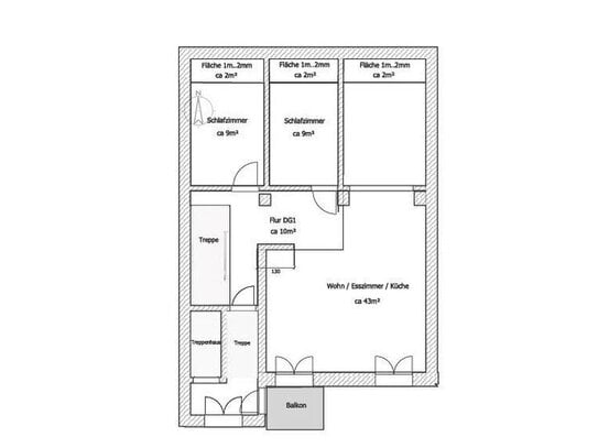 Schöne Dachgeschosswohnung im Briller Viertel