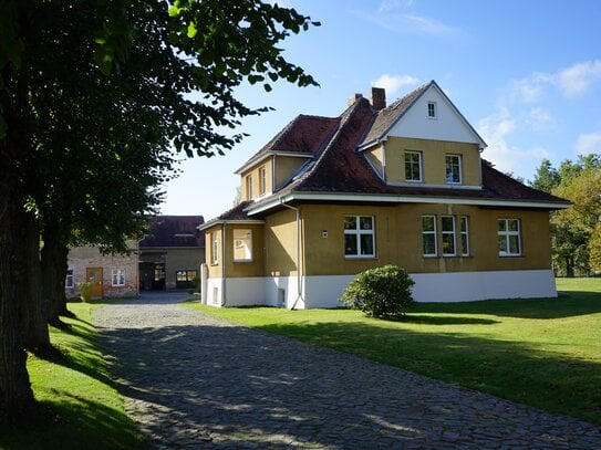 Villa mit anliegender Scheune auf großen Grundstück