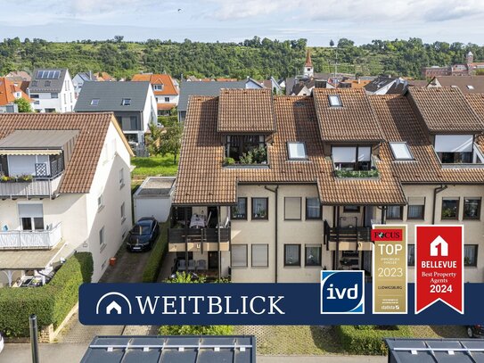 WEITBLICK: Sonnige Dach-Maisonette mit Galerie & Patio!