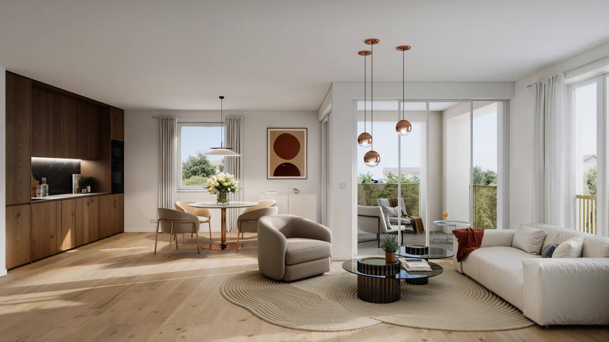 Licht, Luft, Lebensfreude: 3-Zimmer-DT-Wohnung im schönen Moosach