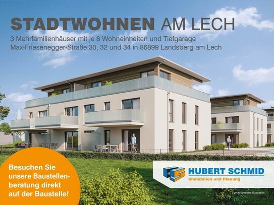 Stadtwohnen am Lech (211) Neubau von 3 Mehrfamilienhäusern mit TG in Landsberg a. Lech