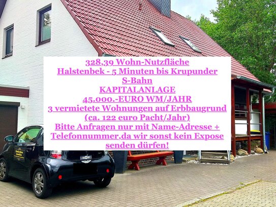 45.000.- euro WM/Jahr - Mehrfamilienhaus - perfekt!!! 328,39 m2 Wfl/Nfl - 188/100/39 m2 Gebäudenutzfläche