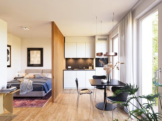 28 m² großes Studio Apartment nahe Europacity - Fertigstellung bis März 2025