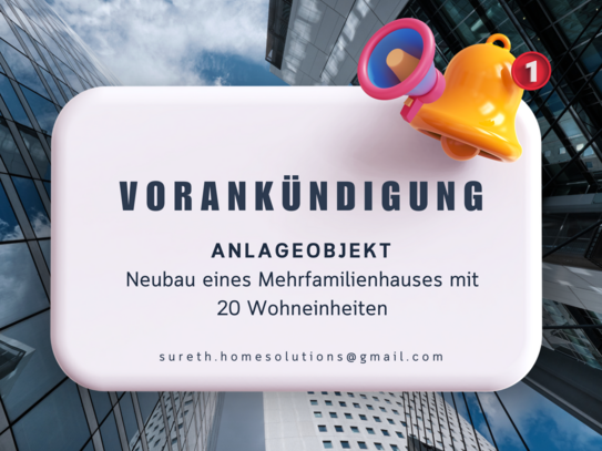 Anlageobjekt - Neubau eines Mehrfamilienhauses