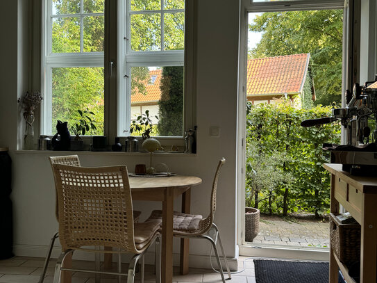 Charmante Erdgeschosswohnung mit Terrasse am Neuen Markt in Stralsund