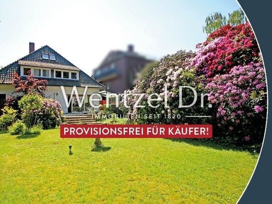 PROVISIONSFREI für Käufer - Großes EFH mit idyllischem Grundstück und Tiefgarage in schöner Wohnlage