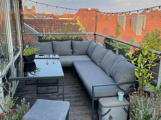 Dachterrassenwohnung mit Burgblick