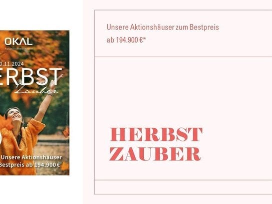 Die OKAL Premiumklasse - inkl. Grundstück - Bungalow mit Einliegerwohnung! Häuser ab 194.900, - EUR. Bitte schauen Sie…