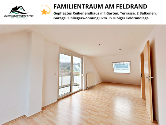 FAMILIENTRAUM - Gepflegtes Reihenendhaus mit Garten, Terrasse, ELW uvm. in ruhiger Feldrandlage