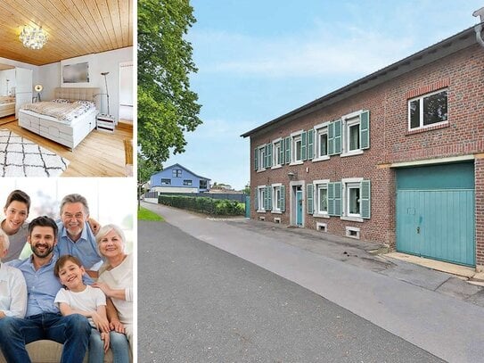 PHI AACHEN - Gepflegtes Einfamilienhaus mit ehemaligem Bauernhof in Würselen!