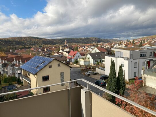 Traumhafte neue 3-Zimmerwohnung mit Blick über Eibelstadt und das Maintal