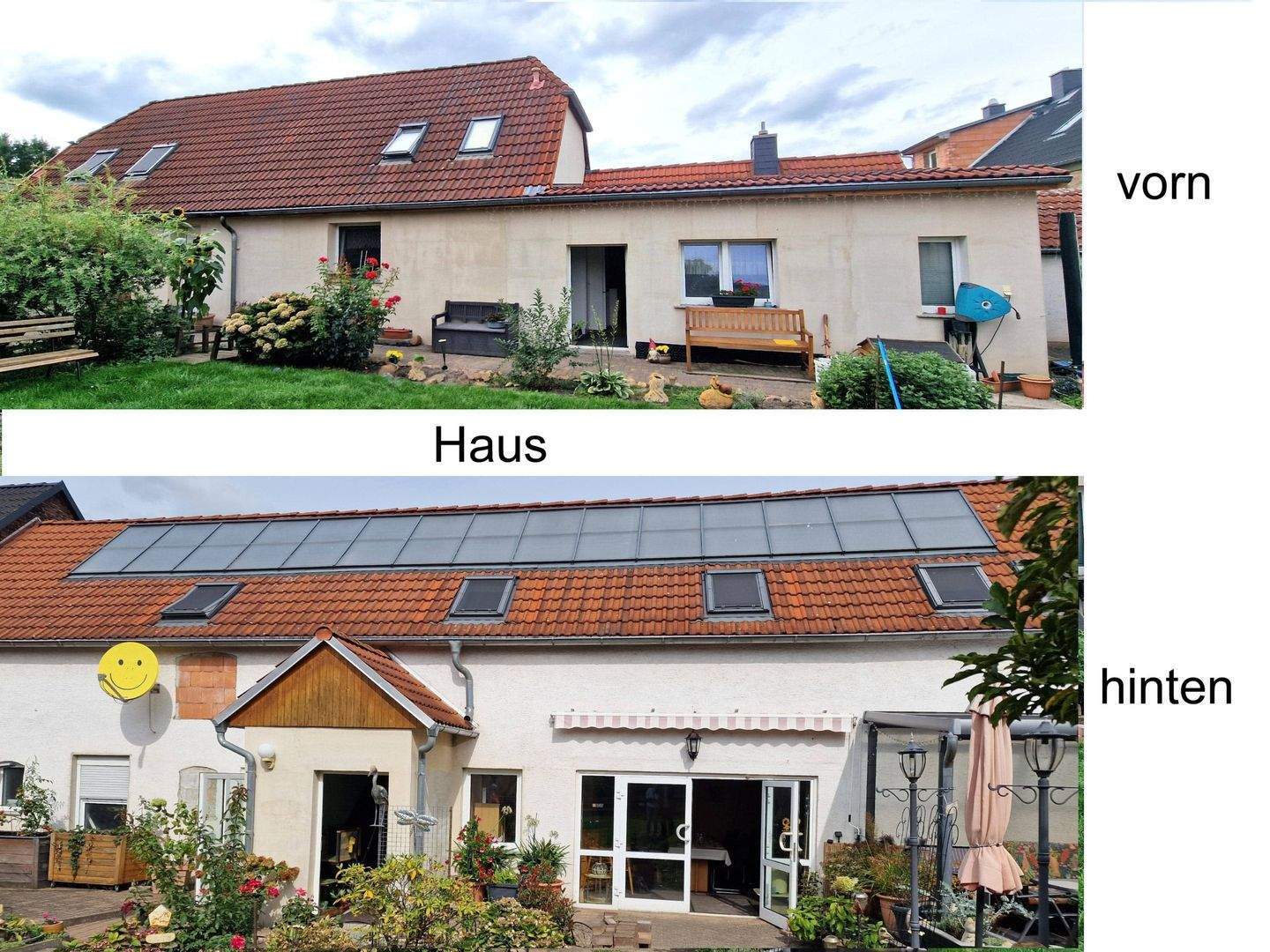 Auf einem weitläufigen Grundstück präsentieren sich zwei frei stehende Häuser mit Platz und Privatsphäre