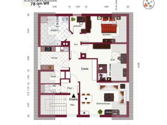 +++ Sonnige 3 Zi. ETW- Wohnung mit Fernblick! +++Prima Lage zwischen Ehrenbürg und Kreisstadt!