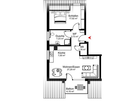 F&D | Scheffelstraße - Wohnung 14 - Haus 2