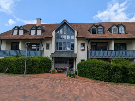 Wohnen wie im Urlaub in Bad Rodach - möbliertes 1,5-Zimmer-Apartment mit Terrasse und Stellplatz