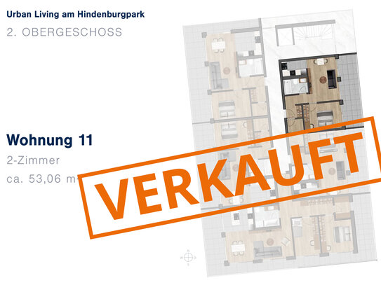 Neubauwohnung am Hindenburgpark - Wohnung Nr. 11 - 2.OG