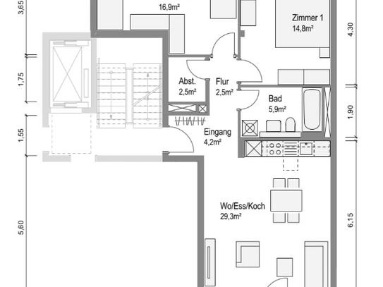 ERSTBEZUG! Helle moderne Wohnung zum Wohlfühlen | letzte Häuser mit Einbauküche