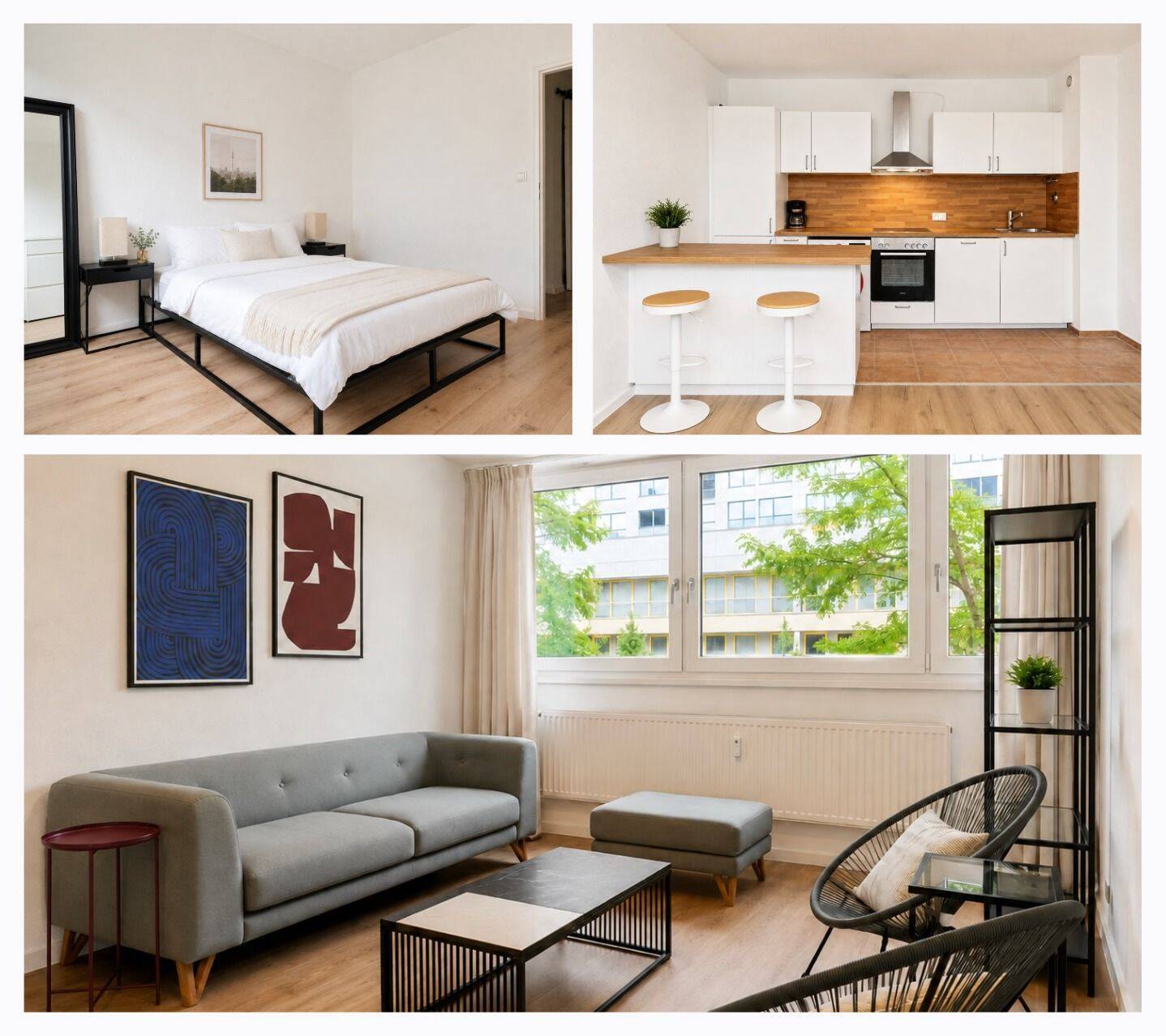 Für 12 Monate verfügbar – Gemütliche, voll möblierte und frisch renovierte 2-Zimmer-Wohnung in Berlin-Wilmersdorf - Photo 1