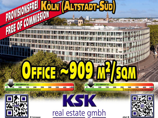 Office: ~909 m²/sqm in Köln-City