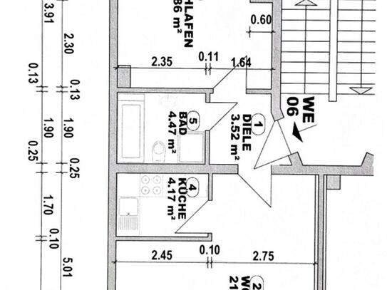 Kompakte 2-Zimmer mit Einbauküche, Laminat und Wannenbad in guter Lage