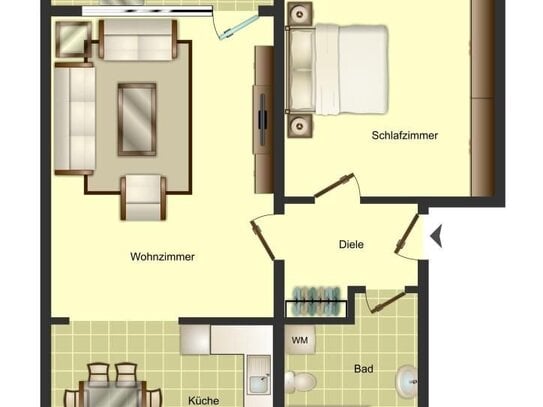 Ab Mai frei! 2-Zimmer-Wohnung in Weddinghofen im Angebot!!