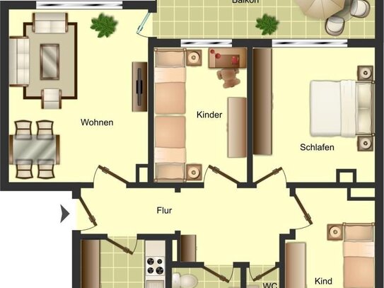 Demnächst frei! 4-Zimmer-Wohnung in Siegburg Kaldauen