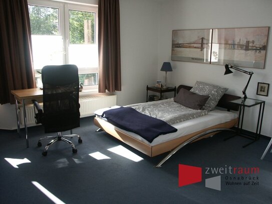 Eversburg-Büren, möbliertes Apartment mit Einbauküche u. PKW-Stellplatz