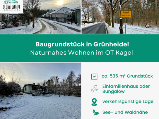 Modern und naturnah: Ihr Bau-Grundstück in Kagel (Grünheide)!