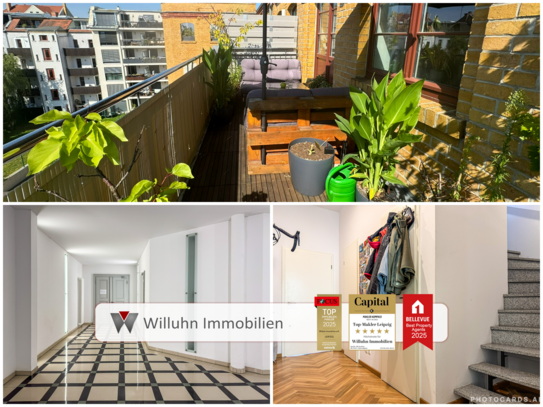 Bezugsfrei! Einzigartige Maisonettewohnung inkl. Tiefgaragenstellplatz und Einbauküche | 2 Balkone