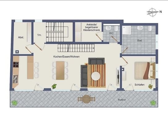 4 Zimmer Maisonette-Wohnung OG + DG