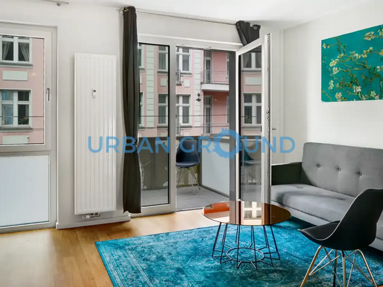 Möbliertes Studio mit Balkon in Adlershof