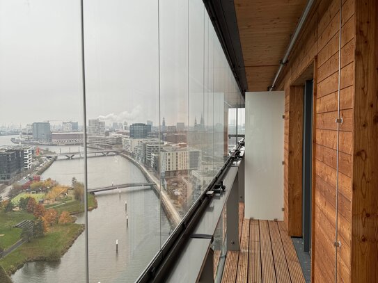 Erstbezug! 2-Zimmer im 15. Stock mit Südausrichtung im "Roots" in der Hafencity und atemberaubendem Blick!