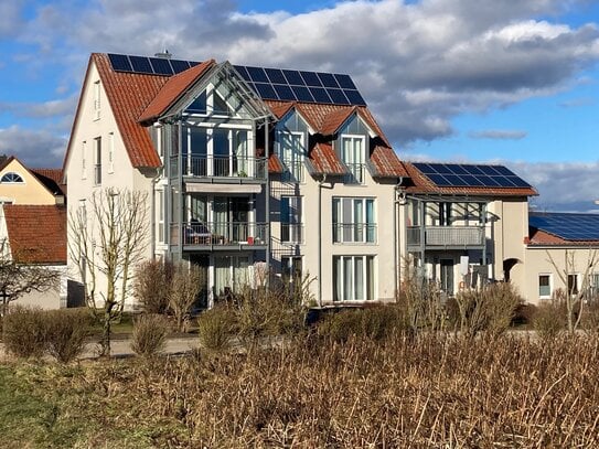 Perfekte Aufteilung auf 40 m² WF mit 2 Zimmer in zwei Etagen und Blick ins Grüne. Hier fühlt man sich sofort zuhause!