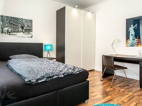 Ab 01.05.2025 - gemütlich möbliertes Zimmer in moderner 5er WG - mitten im Bahnhofsviertel