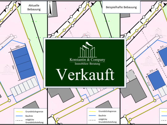 VERKAUFT: Investoren aufgepasst !!! Traumhaftes Grundstück für ein MFH, DH oder 2 EFH