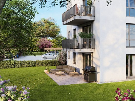 NEUBAU: JOLIE | 3 Zimmer-Terrassenwohnung mit großer Gartenfläche | Open-House am 06.04. (10-12 Uhr)