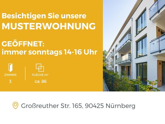 Perfekte Familienwohnung | provisionsfrei | 2 Bäder | KfW 40EE-Standard