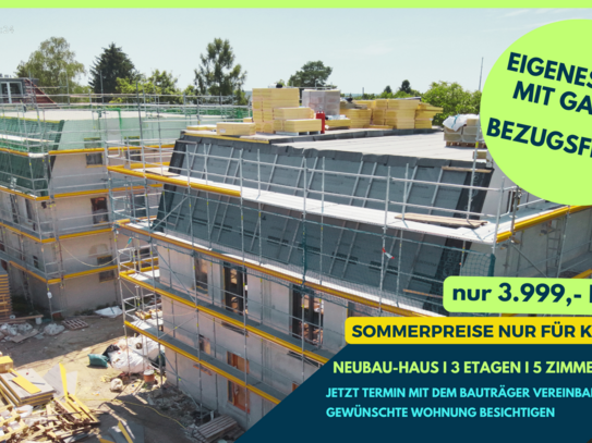 SOMMERANGEBOT: NUR 3.999 €/m² ! SCHLÜSSELFERTIGE NEUBAU-STADTVILLA MIT GRUNDSTÜCK PROVISIONSFREI