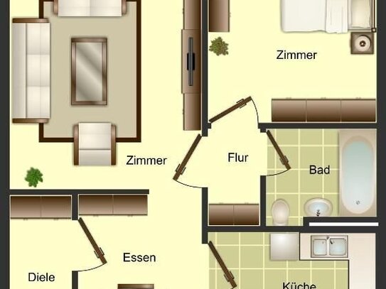 Demnächst frei! 2-Zimmer-Wohnung in Düsseldorf Garath