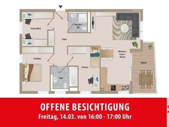 Offene Besichtigung am Fr., 14.03. von 16-17 Uhr in der Lammgasse 5!