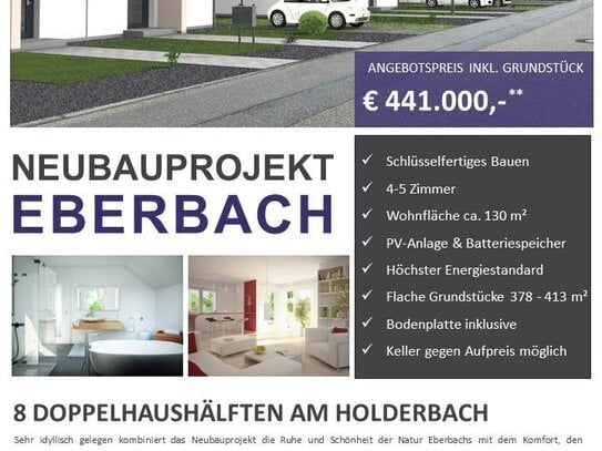 Neubauprojekt in Eberbach / EFH oder DHH