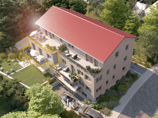 NEUBAU: Energieeffiziente (A+) 4-Zimmer-Wohnung mit großem Balkon, Garage und Aufzug