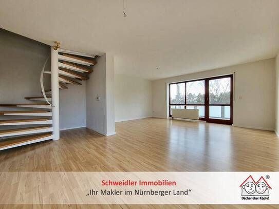 Ideal für 2-3 Personen: Renovierte 3+1-Zimmer-Wohnung mit Sonnenbalkon & Garage in Röthenbach/Peg.