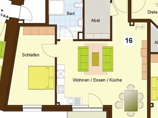 Gemütliche, barrierearme 2-Zimmer-Wohnung mit Balkon im Herzen von Gevelsberg