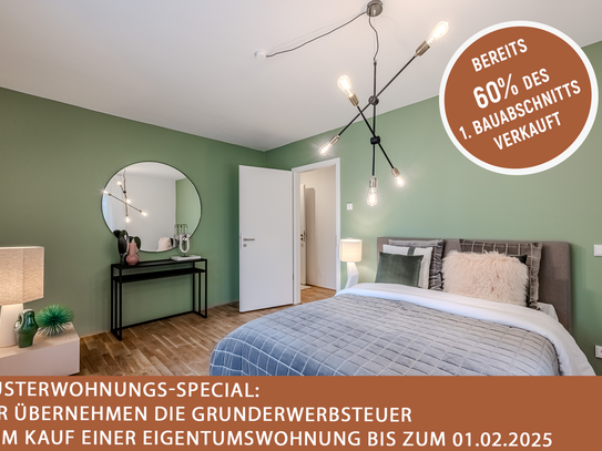 *MUSTERWOHNUNGS-SPECIAL* Next Level Living am Rhein - 94 m² großer Wohn(T)raum mit Loggia und Balkon